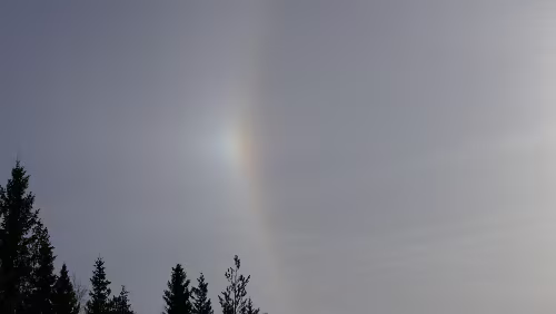 Östersund – Vuollerim Und noch mal die Nebensonnen.