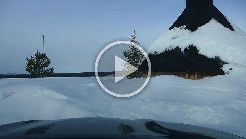 Vuollerim – Tromsø Abfahrt vom Bahnhof in Porjus.