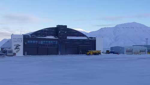 Tromsø – Longyearbyen Flughafengebäude.