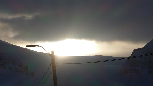 Solas tilbakekomst Da ist sie, die Sonne.