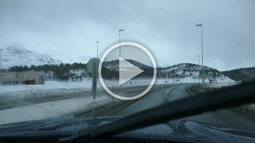 Tromsø – Kjøpsvik – – Drag – Innhavet Fahrt über die Hålogalandsbrua.