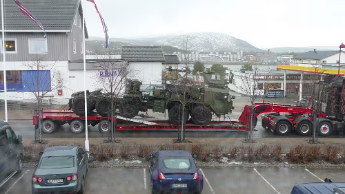 Tromsø – Kjøpsvik – – Drag – Innhavet Blick direkt aus dem Hotelfenster.