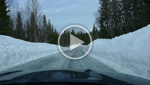 Innhavet – Mosjøen Abwärts am Korgfjellveien.