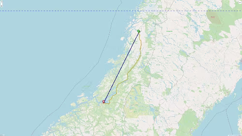 Mosjøen – Trondheim Es verläuft alles nach Plan.
