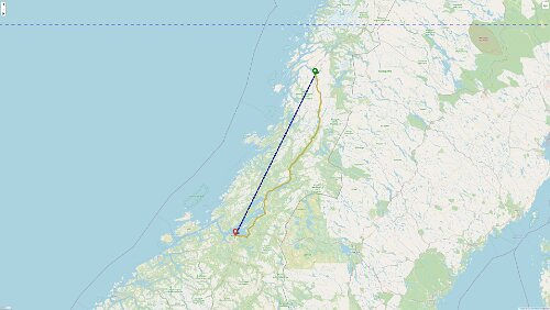 Mosjøen – Trondheim Es verläuft alles nach Plan.