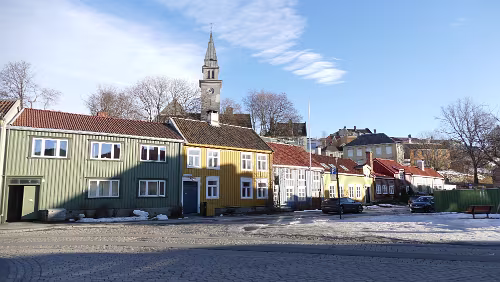 Trondheim Das ist gar kein Kirchturm sondern die „ EGGS Design Trondheim “.