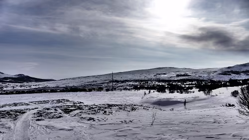 Trondheim – Hamar Mitten im Bild sieht man die [E6].