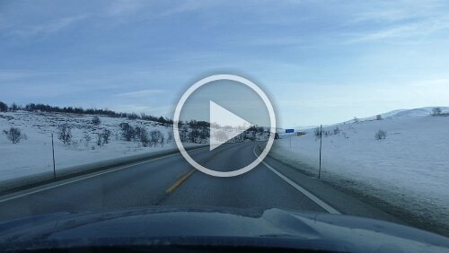 Trondheim – Hamar Cruisen auf dem Dovrefjell. Bei 06:20 drehen die Räder auf fast ebener Fläche beim Wenden durch. War vielleicht gar nicht so schlecht, dass es nicht so viel...