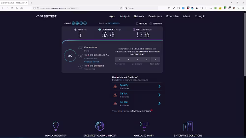 Internet Für die Bandbreite in einem Hotel ein fantastischer Wert, davon träumen in Deutschland immer noch viele Leute.