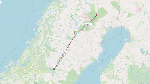 Östersund – Vuollerim Die Realität