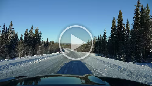 Östersund – Vuollerim Was für ein Wetter.