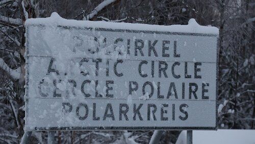 Vuollerim – Tromsø Der Polarkreis an der [BD811].