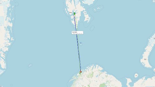 Longyearbyen – – – Tromsø Die Realität
