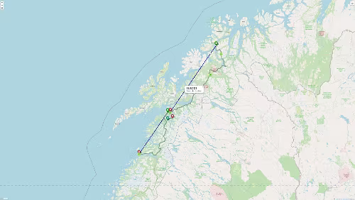 Tromsø – Skarberget – – Bognes – Bodø Die Realität