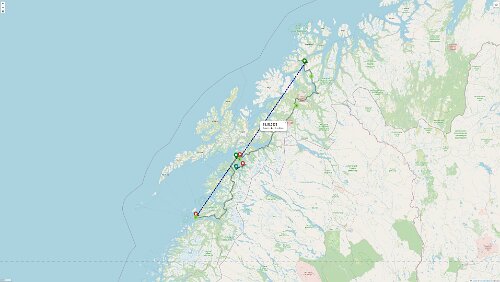 Tromsø – Skarberget – – Bognes – Bodø Die Realität