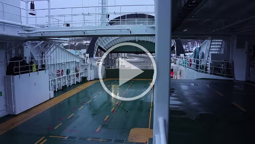 Tromsø – Skarberget – – Bognes – Bodø Auf der Fähre von Skarberget nach Bognes.