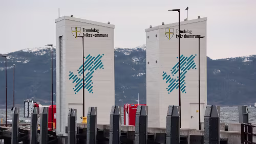 Mosjøen – Trondheim Die Ladestationen für die e-Schiffe.