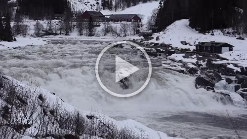 Mosjøen – Trondheim Der Laksforsen.