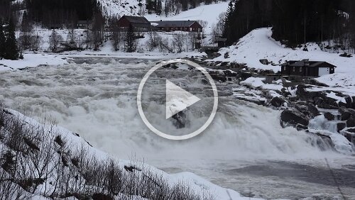 Mosjøen – Trondheim Der Laksforsen.