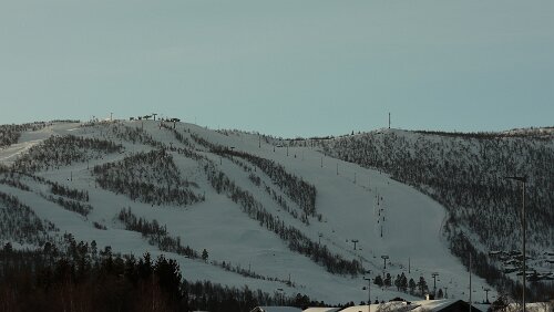 Geilo Der Skibetrieb hat gerade erst begonnen, es ist noch nichts los auf den Pisten.