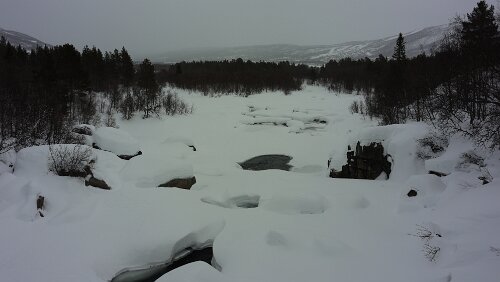 Geilo Der Zulauf in den See.