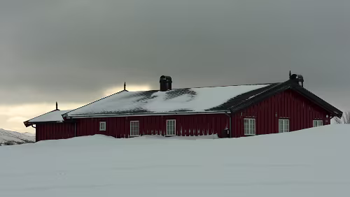 Geilo – Larvik – – Hirtshals – Aarhus Ziemlich eingeschneit.