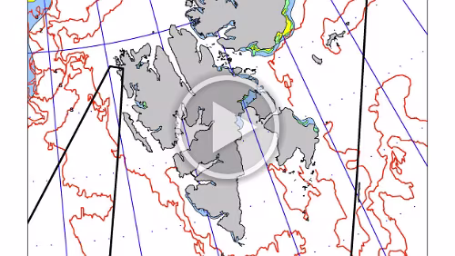 Eiskarten Eiskarten als Video, Svalbard , Quelle: Norwegian Ice Service - MET Norway