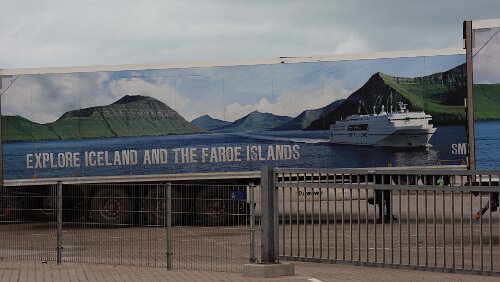 Hirtshals, am Fähranleger der Smyril Line Smyril Line Cargo.