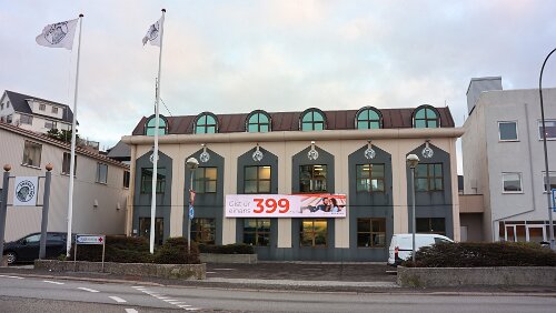 Tórshavn Der Sitz von Smyril Line P/F, Yviri við Strond 1, 110 Tórshavn.