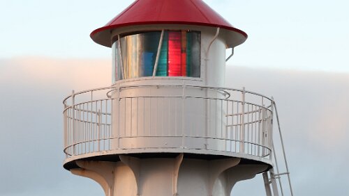 Tórshavn Der Leuchtturm auf Skansin.