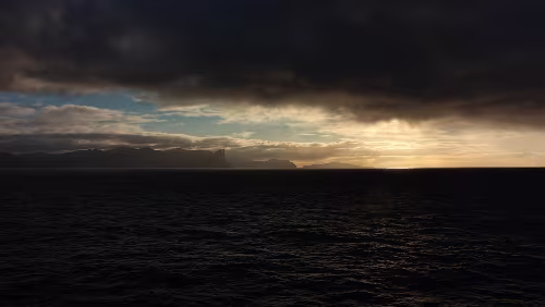 Føroyar Letzte Blicke auf die Føroyar.