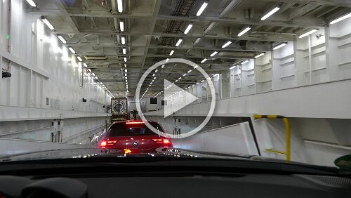 Seyðisfjörður Runter von der Fähre.