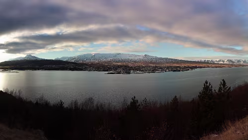Akureyri Blick auf Akureyri. Panorama
