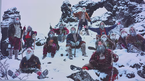 Dimmuborgir Die isländischen Weihnachtsmänner treiben alljährlich ihr Unwesen.