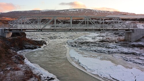 Varmahlíð – Reykjavík Die neue Brücke.