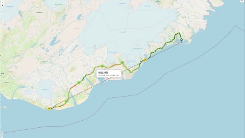 Vík í Mýrdal – Höfn í Hornafirði Die Realität