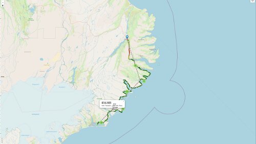 Höfn í Hornafirði – Egilsstaðir Die Realität