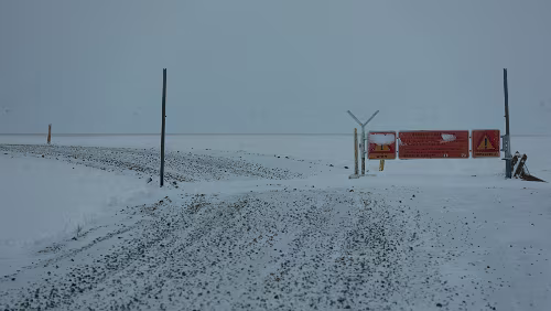 Egilsstaðir – – Tórshavn Die Straße ist gesperrt.