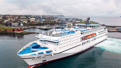 Das Schiff MS Norröna / Tórshavn