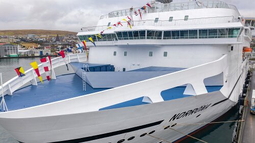 Das Schiff MS Norröna / Tórshavn