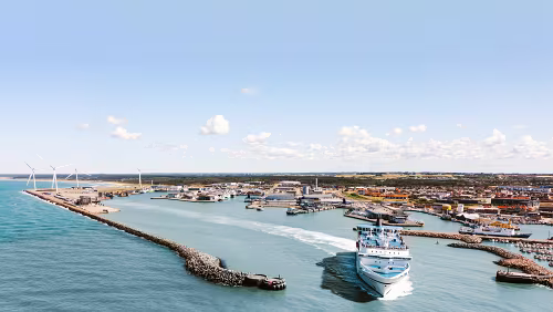 Das Schiff MS Norröna / Hirtshals