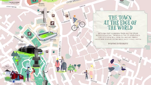 Karte This map shows pedestrian zones, points of interest and tourist attractions in Tórshavn.