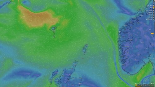 Wettervorhersage Das sieht einigermaßen ruhig aus.