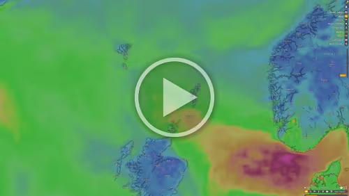 Wettervorhersage Wirklich ruhige Aussichten gibt es keine. Für mich ist schwer abzuschätzen was die verschieden violett eingefärbten Bereiche in der Realität wirklich bedeuten.