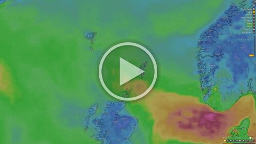 Wettervorhersage Wirklich ruhige Aussichten gibt es keine. Für mich ist schwer abzuschätzen was die verschieden violett eingefärbten Bereiche in der Realität wirklich bedeuten.