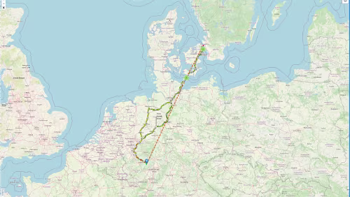Hahnstätten – Puttgarden – – Rødby – Helsingør Die Realität