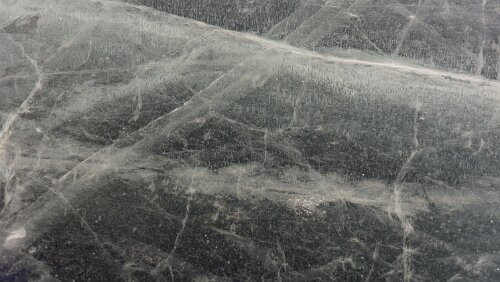 Sunne – Östersund In Mora, der „Siljan“ ist zugefroren.