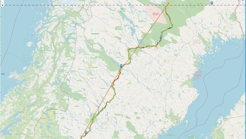 Östersund – Jokkmokk Die Realität