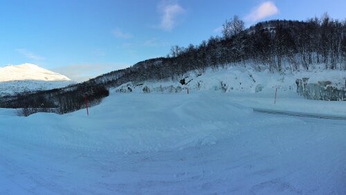 Tromsø – Skarberget – – Bognes – Bodø Am Gratangsfjellet. Panorama