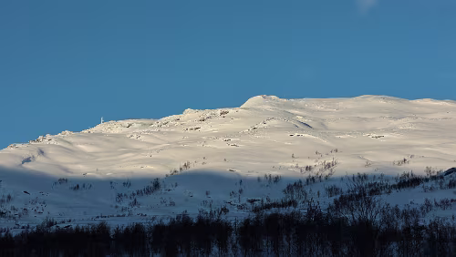 Tromsø – Skarberget – – Bognes – Bodø Am Abzweig der [E6] zum „ Polar Park “.